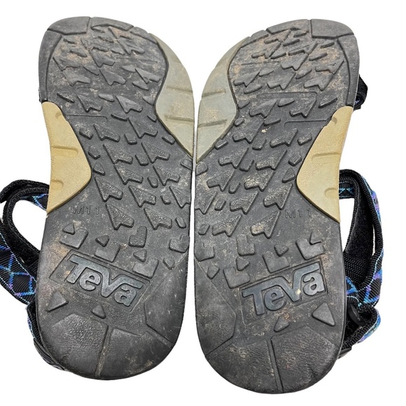 TEVA Ankle Strap Hiking Camping Fishing Sandals Black Purple Blue Men's Dad  11 - Picture 15 of 16